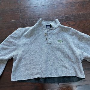 Vintage jets cropped sweatshirt
